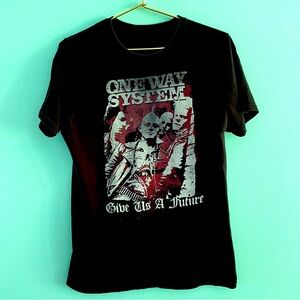 ONE WAY SYSTEM punk band shirt Oi! Oi Street Punk UK 82 Medium band t-shirt GBH
